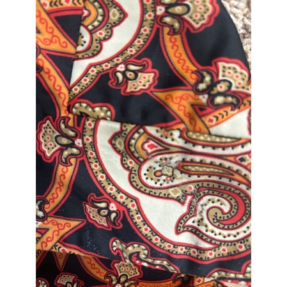 Jude Connally Tunic Top Size Extra Small Paisley Black Psycadellic 70's Retro - Picture 9 of 13